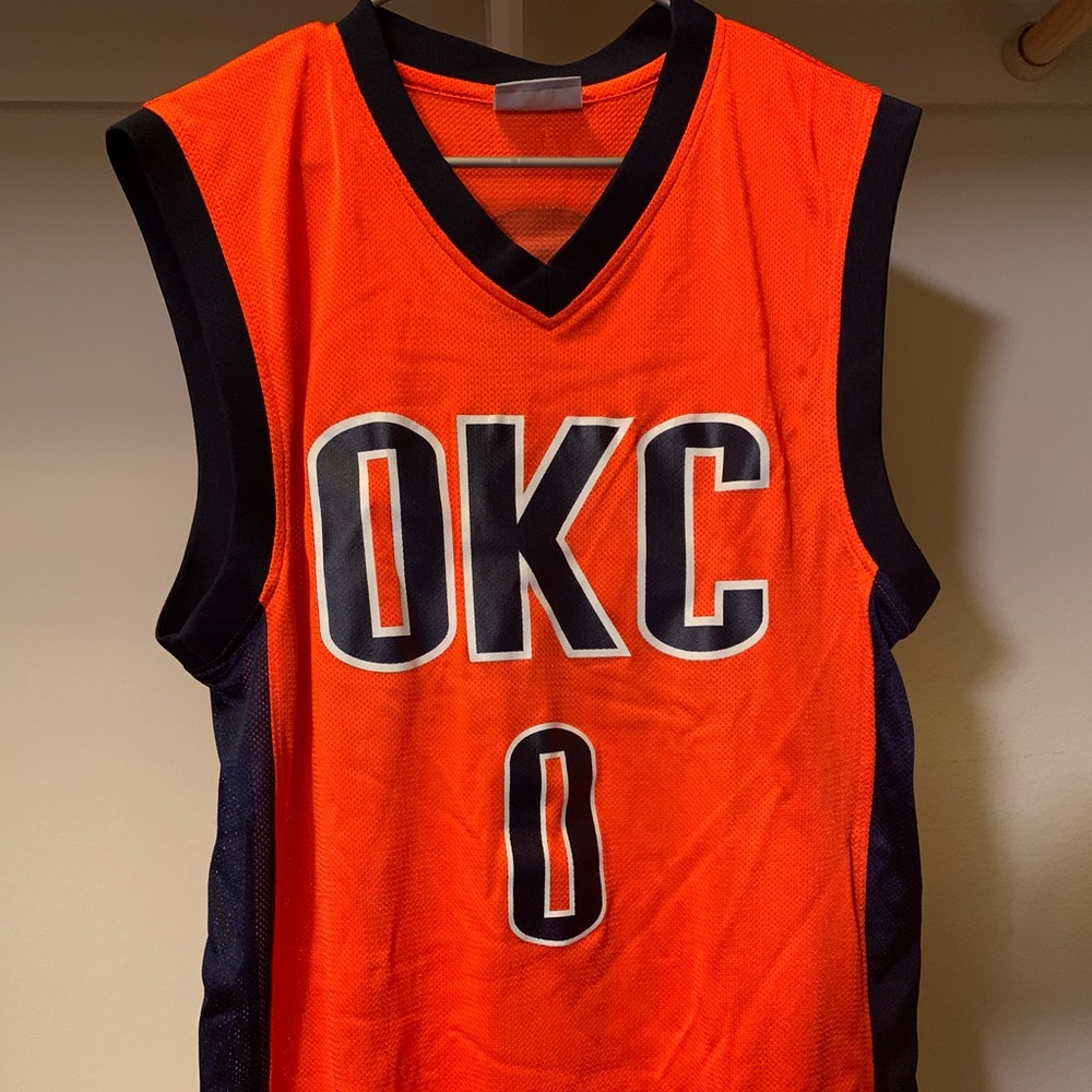 OKC Thunder Russell Westbrook Basketball Jersey - Orange